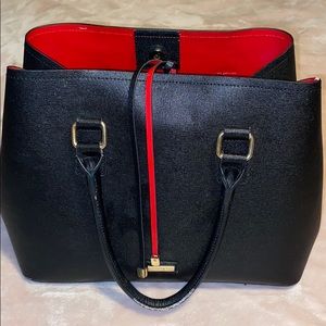 Aldo black and red purse